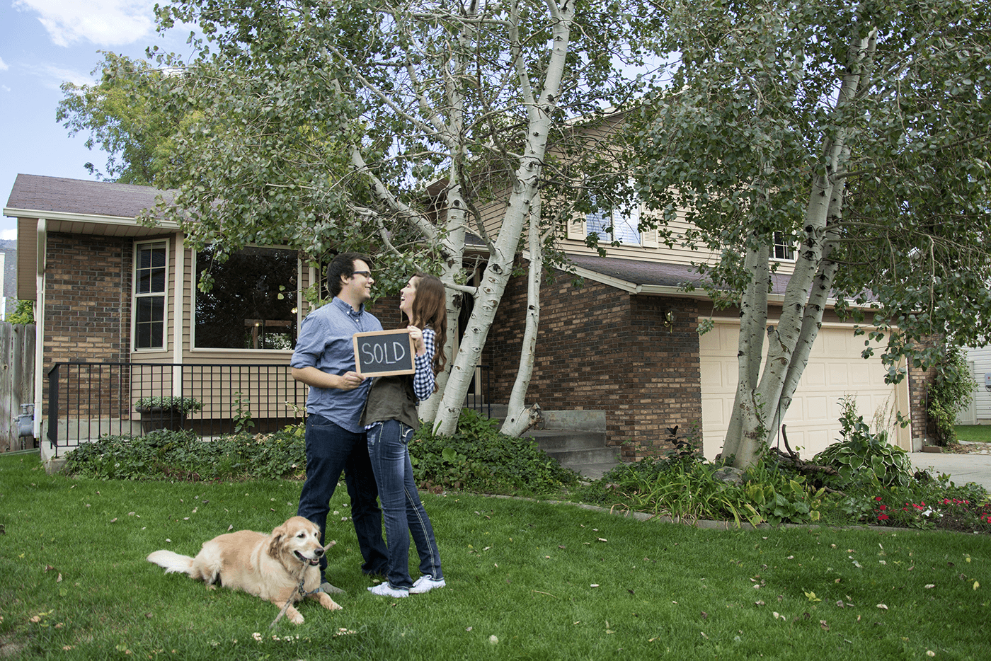 couple with new home