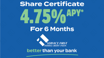 4.75% apy share certificate