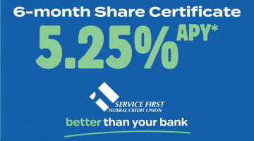 5.25% APY Share Certificate Rate