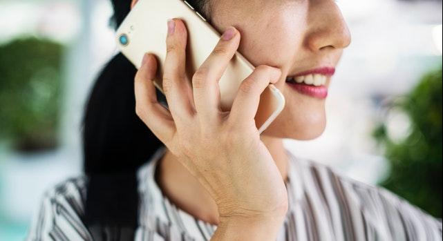 woman on phone